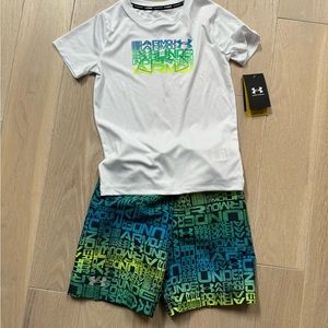 Boys Under Armor swim set